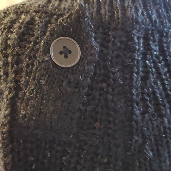 NWOT Jennifer Lopez Sequenced Snap Caridgan - Picture 8 of 15